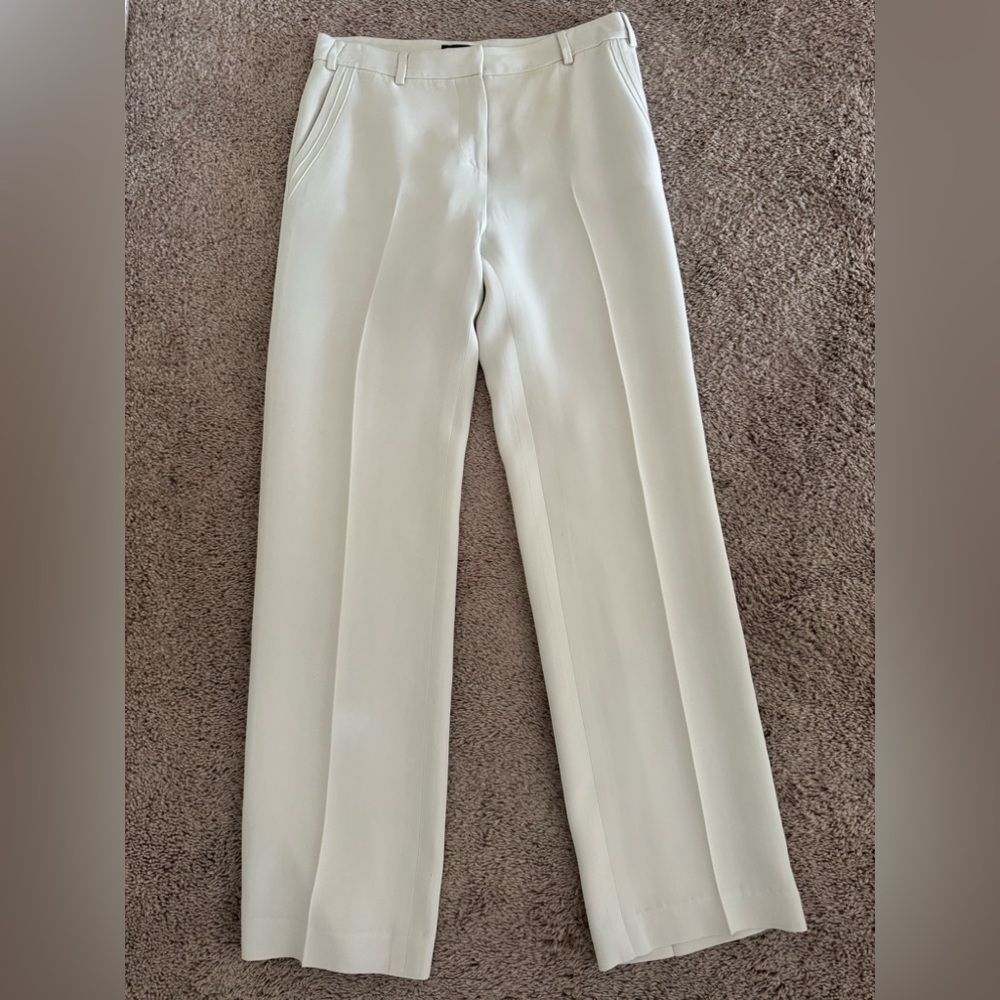 white selvedge georgio armani trousers, size 38